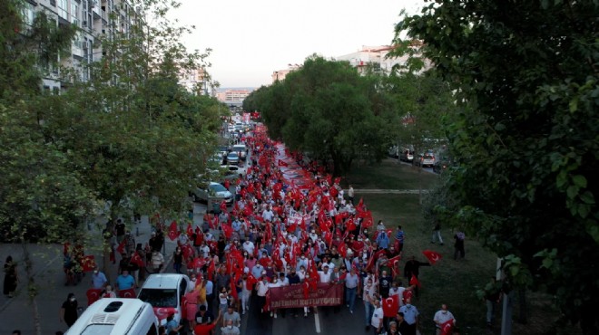 Bayraklı'da binler tek yürek oldu!