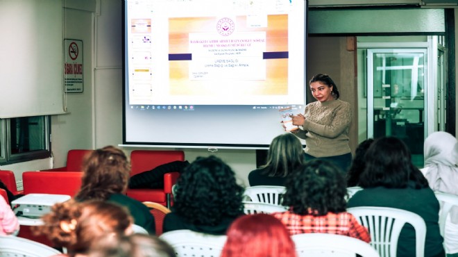 Bayraklı da öğrencilere sağlıklı yaşam semineri