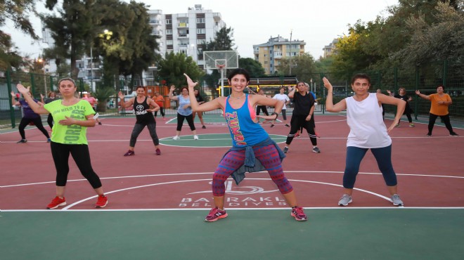 Bayraklı'da sabah yoga akşam zumba