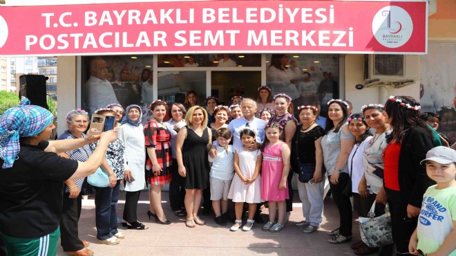 Bayraklı'nın semt merkezleri dolup taşıyor!