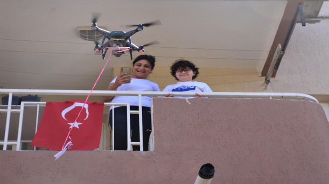 Bayram harçlığı dronla geldi