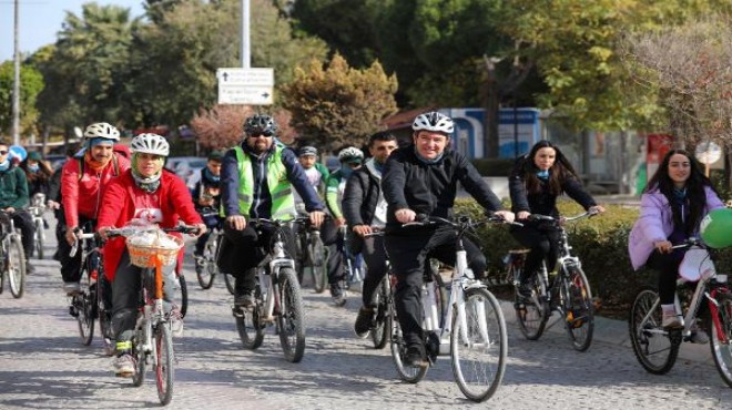 Bergama da sağlık için pedal basıldı