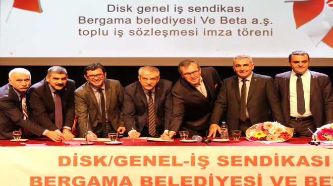 Bergama'da toplu sözleşme bayramı!