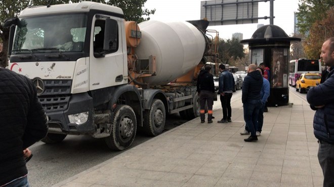 Beton mikseri dehşeti: 1 ölü, 1 ağır yaralı