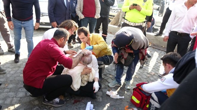 Beyoğlu nda kadın turiste demir çubuklu saldırı