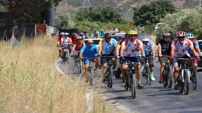 Bisikletçiler Gökçealan'a pedallıyor