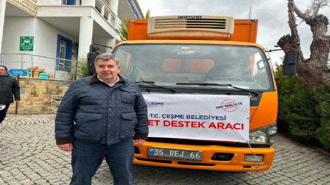 Çeşme'den afet bölgesine yardım TIR'ları!