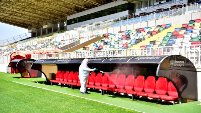 Bornova Stadı futbola dönüşe hazır!