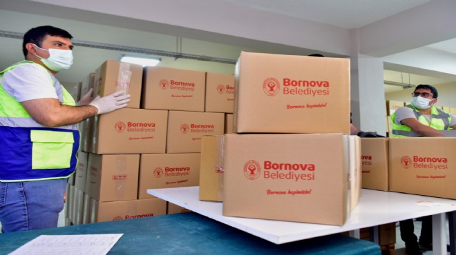 Bornova'da 5 bin 200 aileyle Ramazan dayanışması