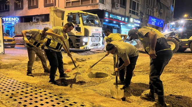 Bornova da asfalt seferberliği