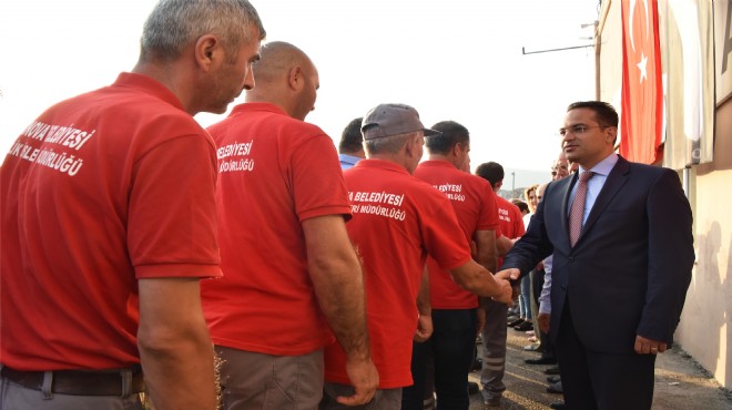 Bornova'da bayramlaşma, Başkan'dan birlik çağrısı!