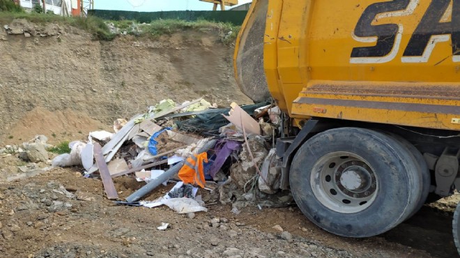 Bornova'da çevreyi kirletenlere suçüstü!