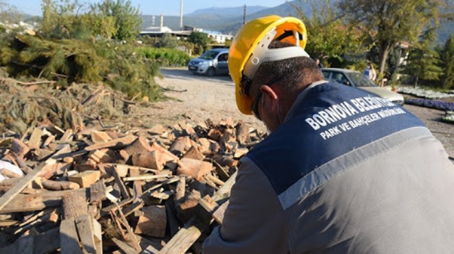 Bornova'da yuvaları ısıtan çalışma