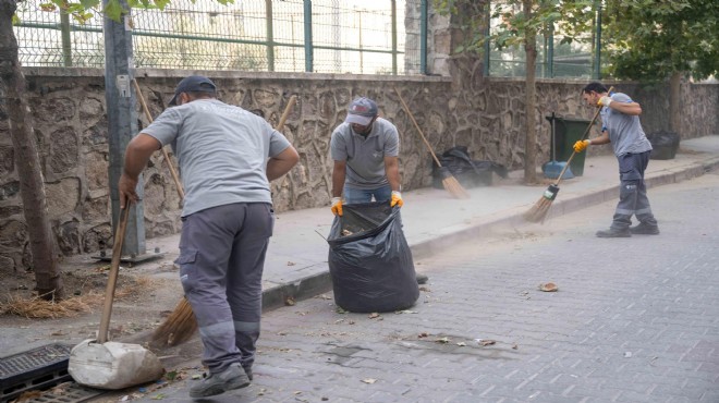 Bornova’da temizlik mesaisi 7/24 sürüyor