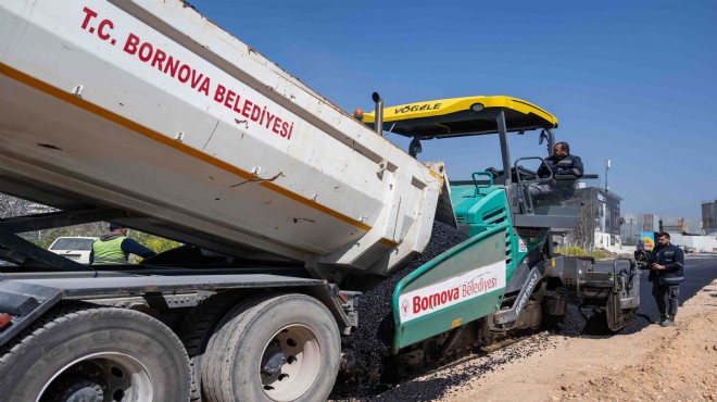 Bornova’da yol çalışmaları tam gaz!