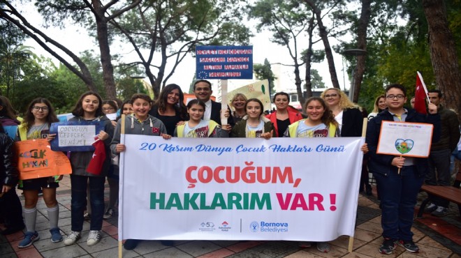 Bornovalı çocuklar hakları için yürüdü!