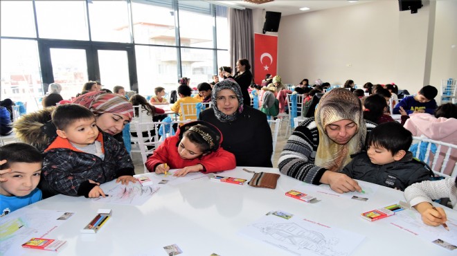 Bornovalı çocuklar resim atölyesinde buluştu