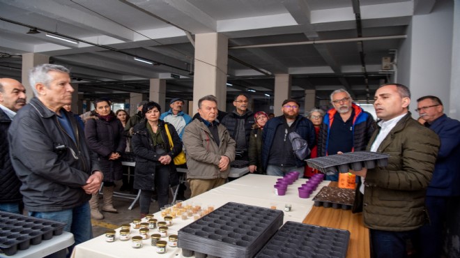 Bornovalılara tohum çimleme eğitimi