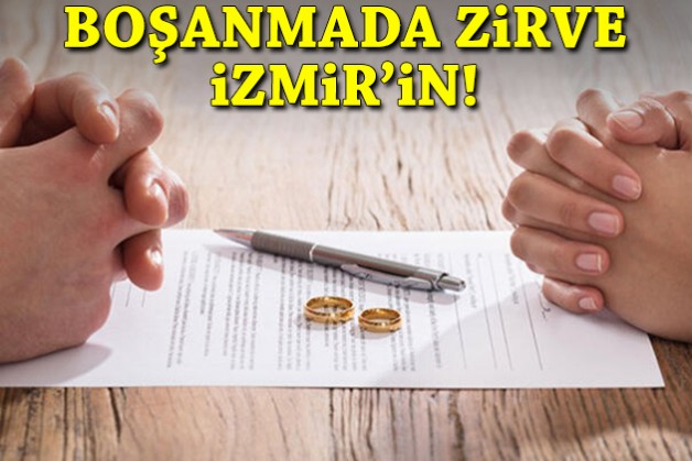 Boşanmada zirve İzmir’in!