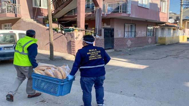 Buca'da geceden sabaha mesai:40 bin ekmek dağıtıldı!