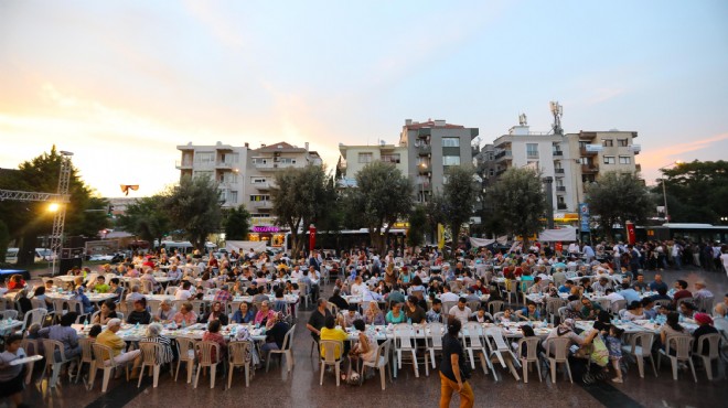 Buca'da bin kişilik birlik sofrası