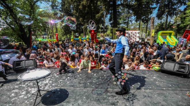 Buca'da çocuk şenliğine yoğun ilgi