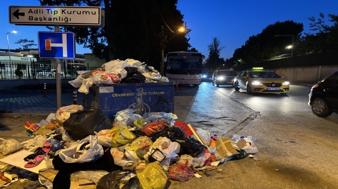 Buca da çöp yığınları oluştu
