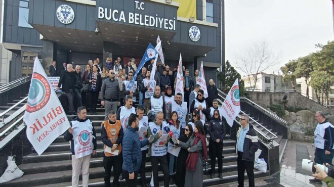 Buca da memurların eylemi 5 inci gününde!