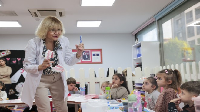 Buca da miniklere diş sağlığı eğitimi