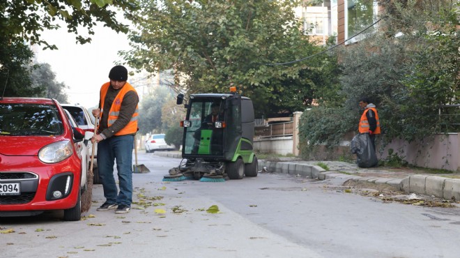 Buca'da 'non-stop' temizlik mesaisi!