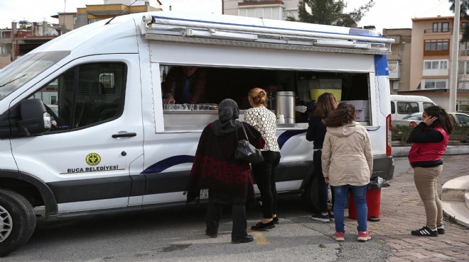 Buca'da taziye evlerine ulaşım ve ikram desteği