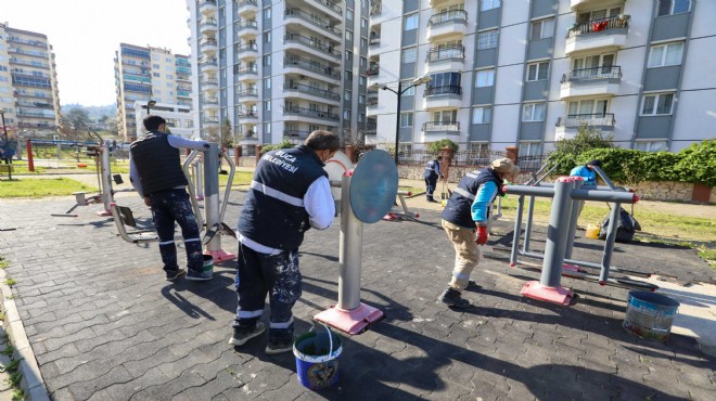 Buca'nın parkları A'dan Z'ye yenileniyor