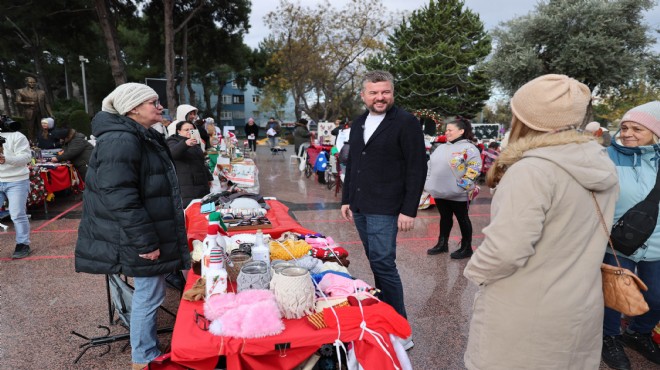 Buca'da dayanışma ve alışveriş bir arada