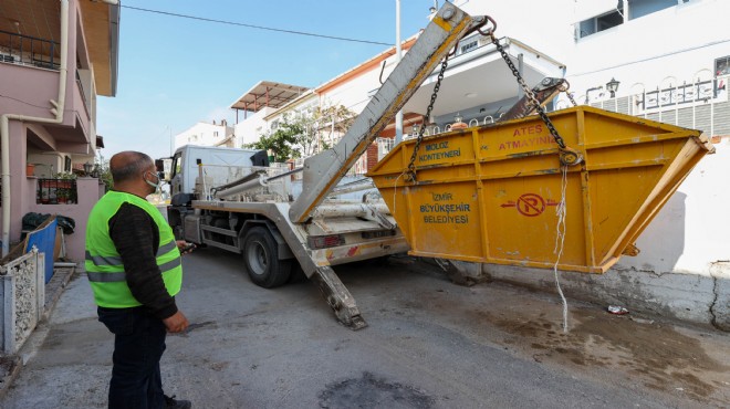 Buca’da günde 110 ton moloz toplanıyor