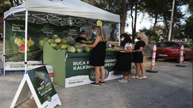 Buca’da hem üreticinin hem tüketicinin yüzü gülüyor