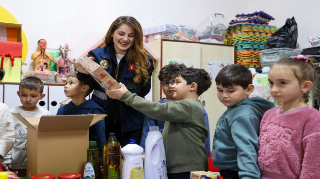 Buca’da minik yüreklerden büyük dayanışma