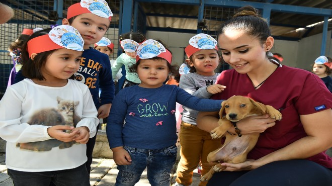 Büyükşehir çocuklara hayvan sevgisi aşılıyor