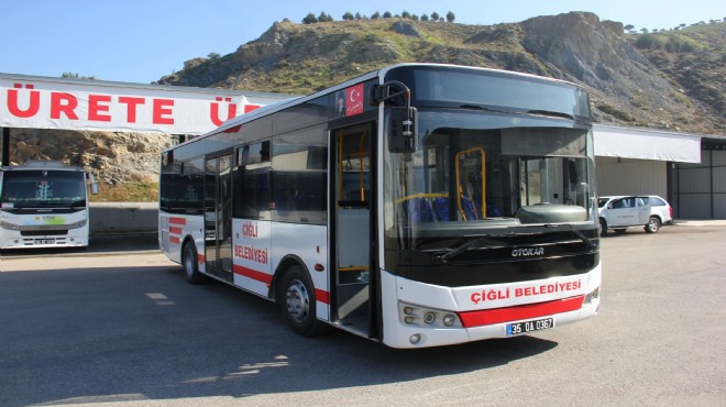 Büyükşehir'den Çiğli'ye otobüs desteği