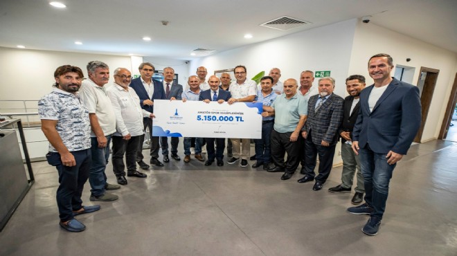 Büyükşehir'den amatöre 5 milyon 150 bin liralık destek