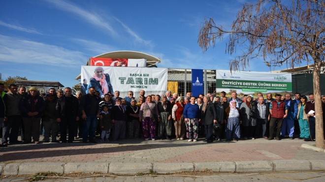 Büyükşehir'den kırsalda küçük üreticiye destek