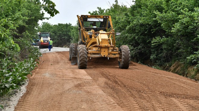 Büyükşehir den o ilçede 80 kilometrelik yol harekatı!