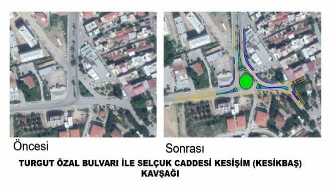 Büyükşehir den o ilçeye 3 yeni kavşak projesi