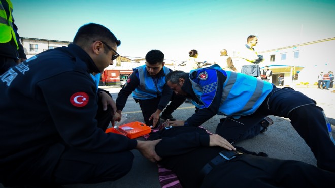 Büyükşehir ekiplerinden gerçeği aratmayan tatbikat!