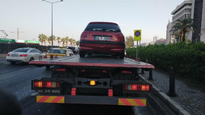 Büyükşehir in çekici hizmeti İzmir trafiğine nefes oldu!