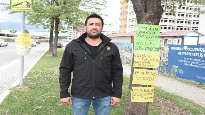 İzmir'in iki ilçesinde belediyelerden atılan iki işçiden açlık grevi!