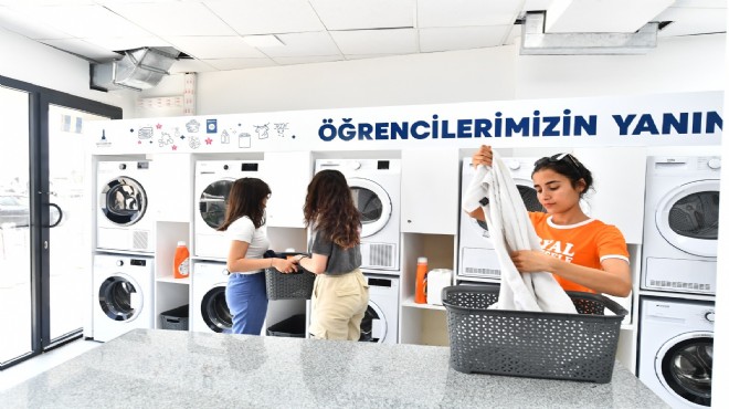 Büyükşehir'den üniversite öğrencilerine ücretsiz çamaşırhane hizmeti
