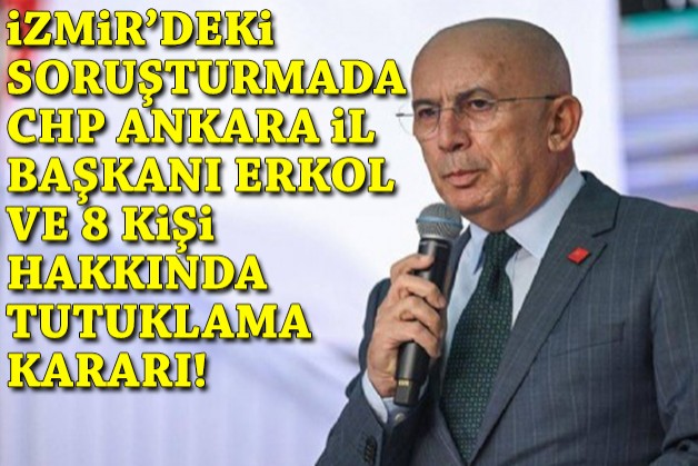 CHP İl Başkanı Erkol ve 8 kişi için mahkemeden karar!