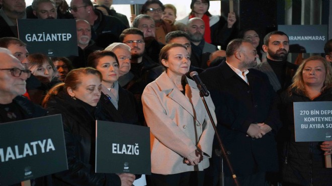 CHP İzmir den 04.17 de anma töreni: İktidara  konteyner  eleştirisi!