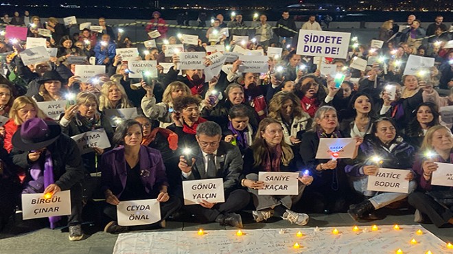 CHP İzmir in kadınlarından şiddete karşı üç eylem