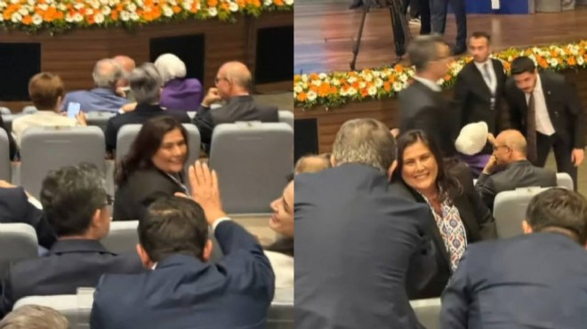 CHP den istifa eden Özlem Çerçioğlu, AK Parti binasında!
